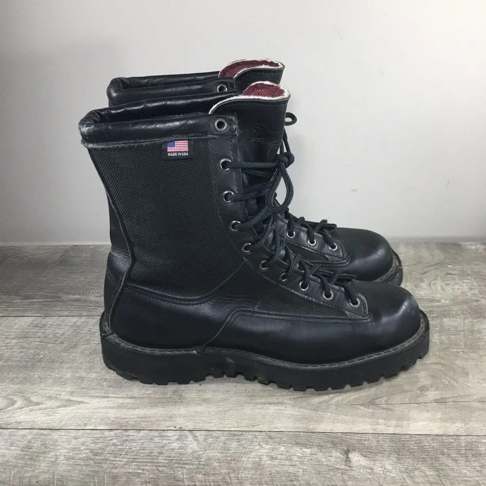 Men's Danner 69210 Acadia Black Soft Toe Hunting Gore-Tex GTX Leather Boots 7.5